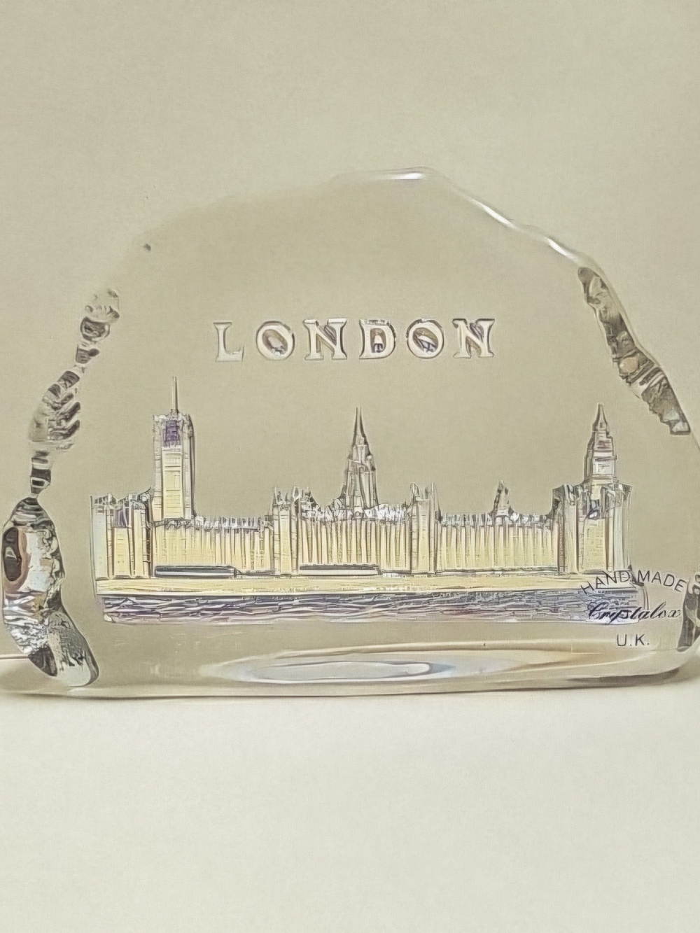 Crystal London Souvenir Paperweight / Decor / Gift - Clear
